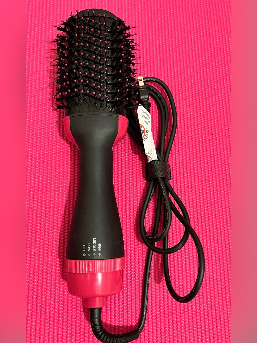 Hot Air Round Styling Brush - Pink